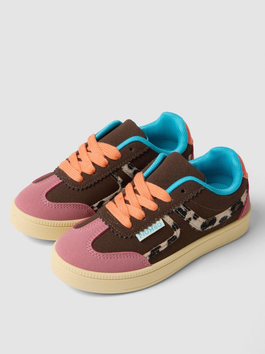 Multicolour trainers with contrast details_1