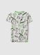 T-shirt infantil em puro algod&atilde;o multicolorido regular fit com estampa_4