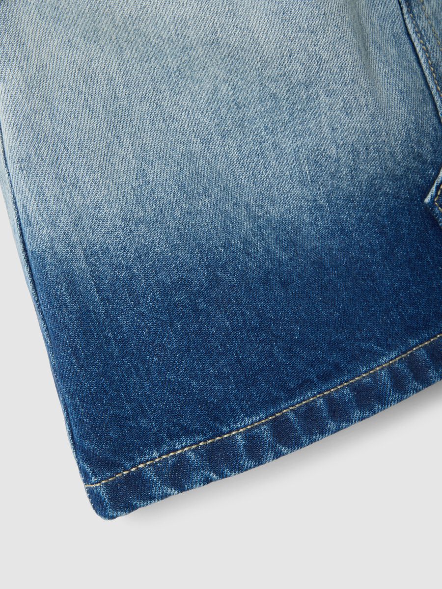 Girls' pure cotton denim skirt with regular fit_3