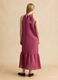 Pink linen-viscose blend halterneck dress, regular fit_2