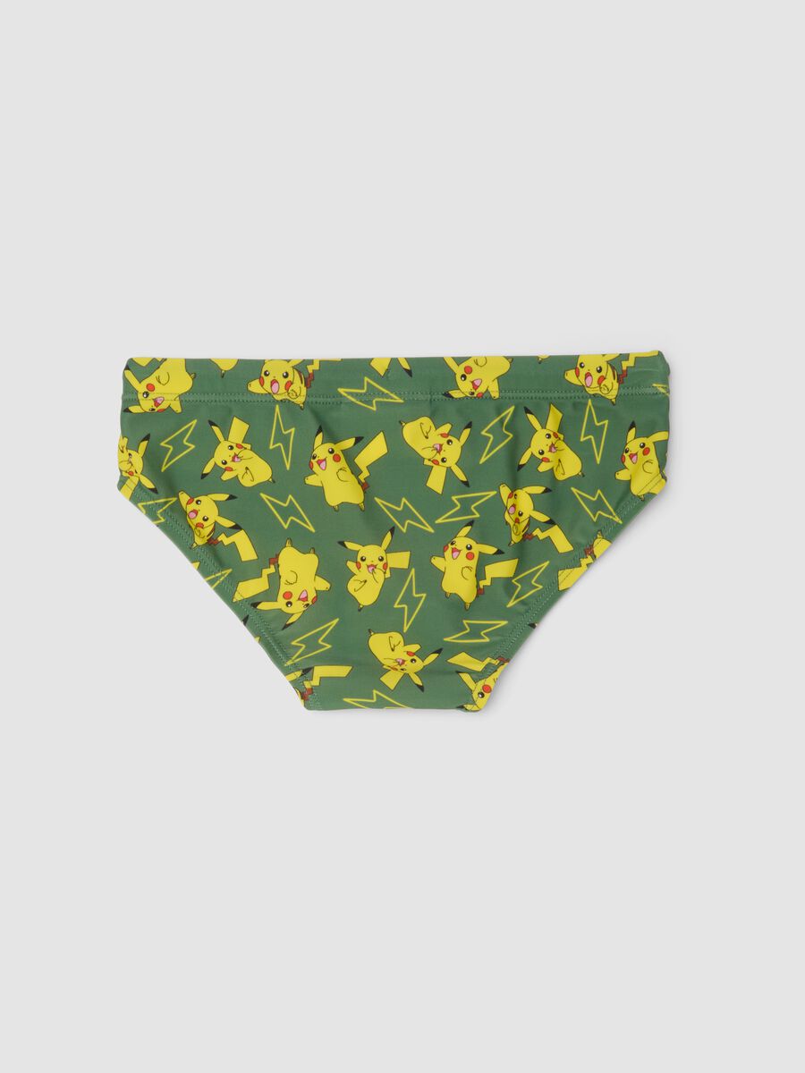 Slip mare verde in tessuto elasticizzato per bambino_1