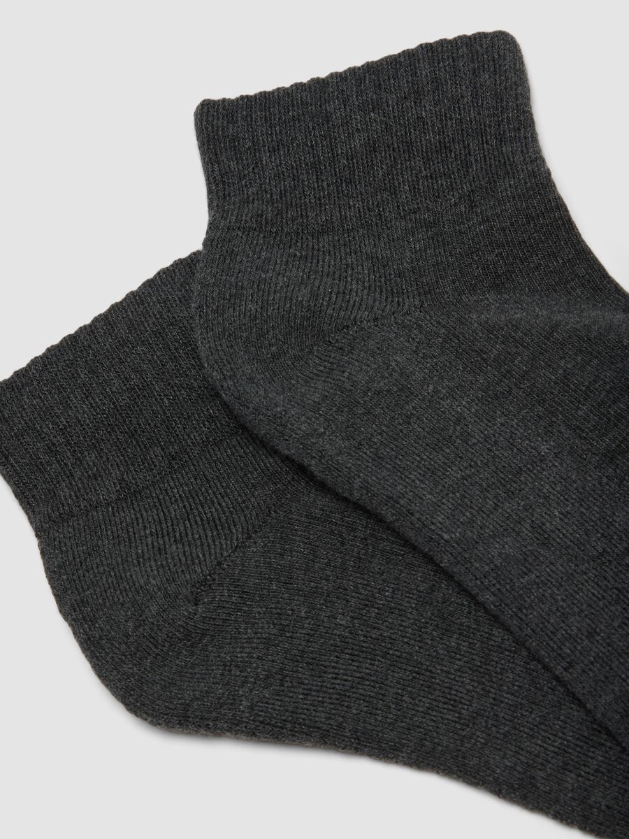 2er-Pack graue Sport-Kn&ouml;chelsocken aus elastischer Bio-Baumwolle_1
