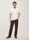 Brown pure cotton straight-fit jeans_0