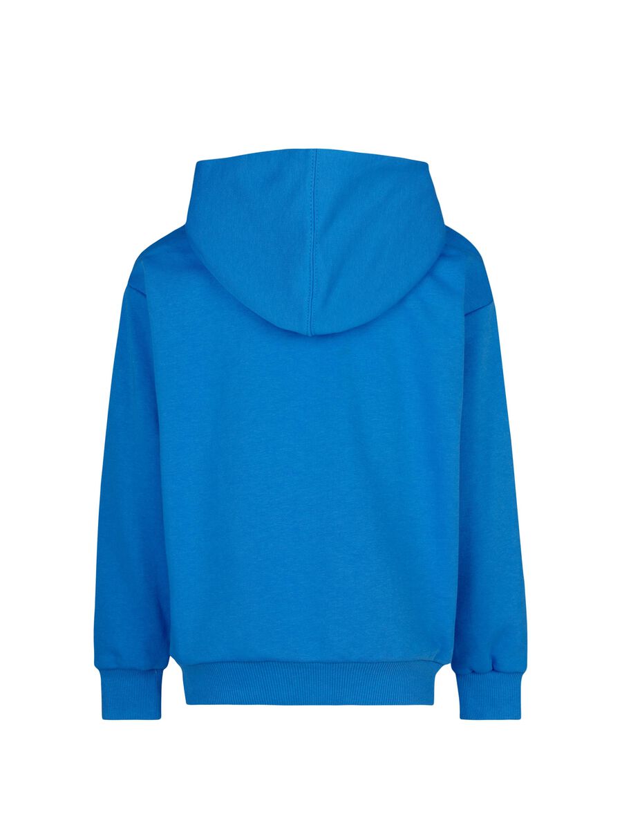 Sweatshirt with hood and mini logo print_1