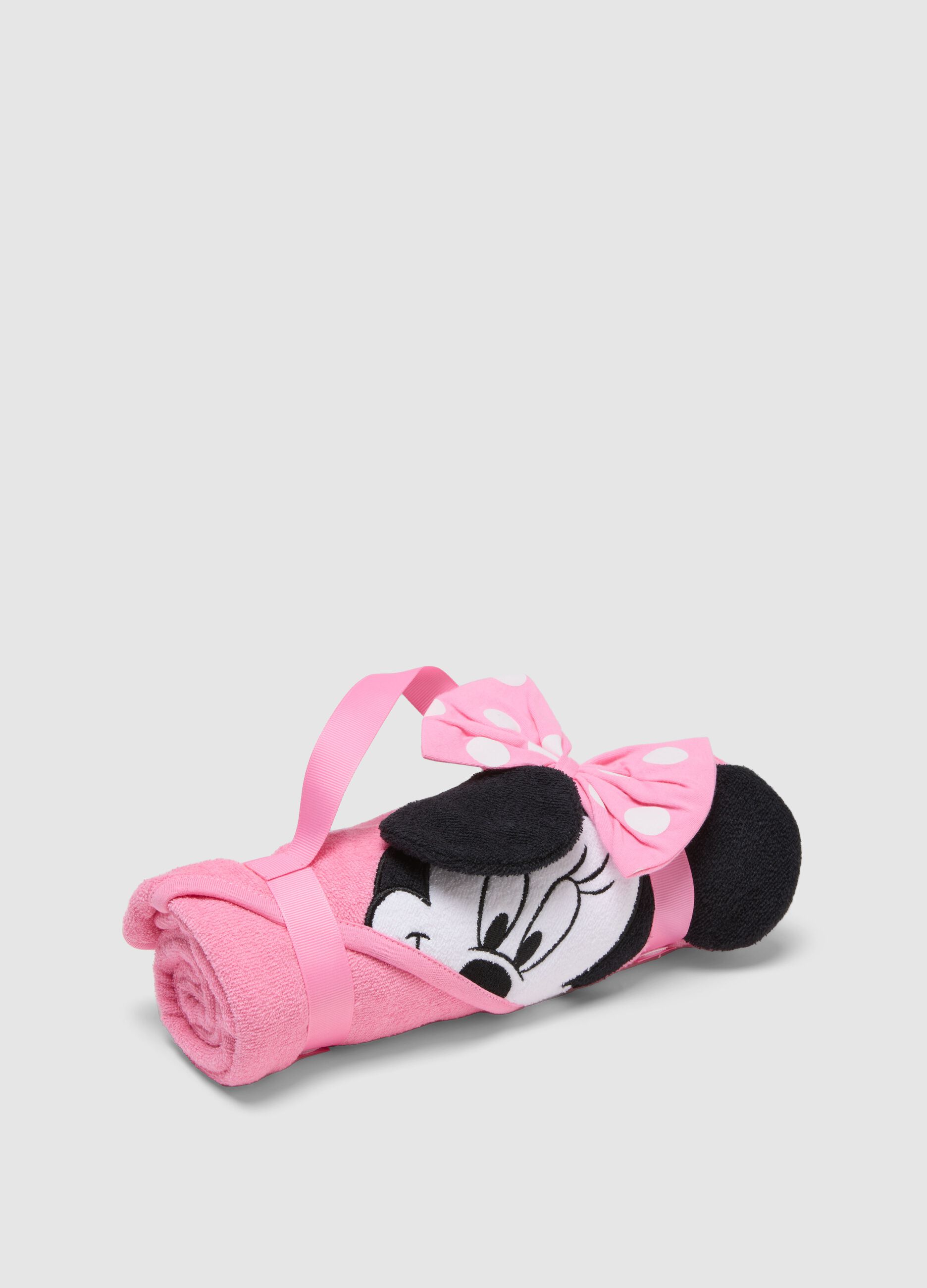 Baby Girl's Pink Cotton Blend Minnie Bathrobe