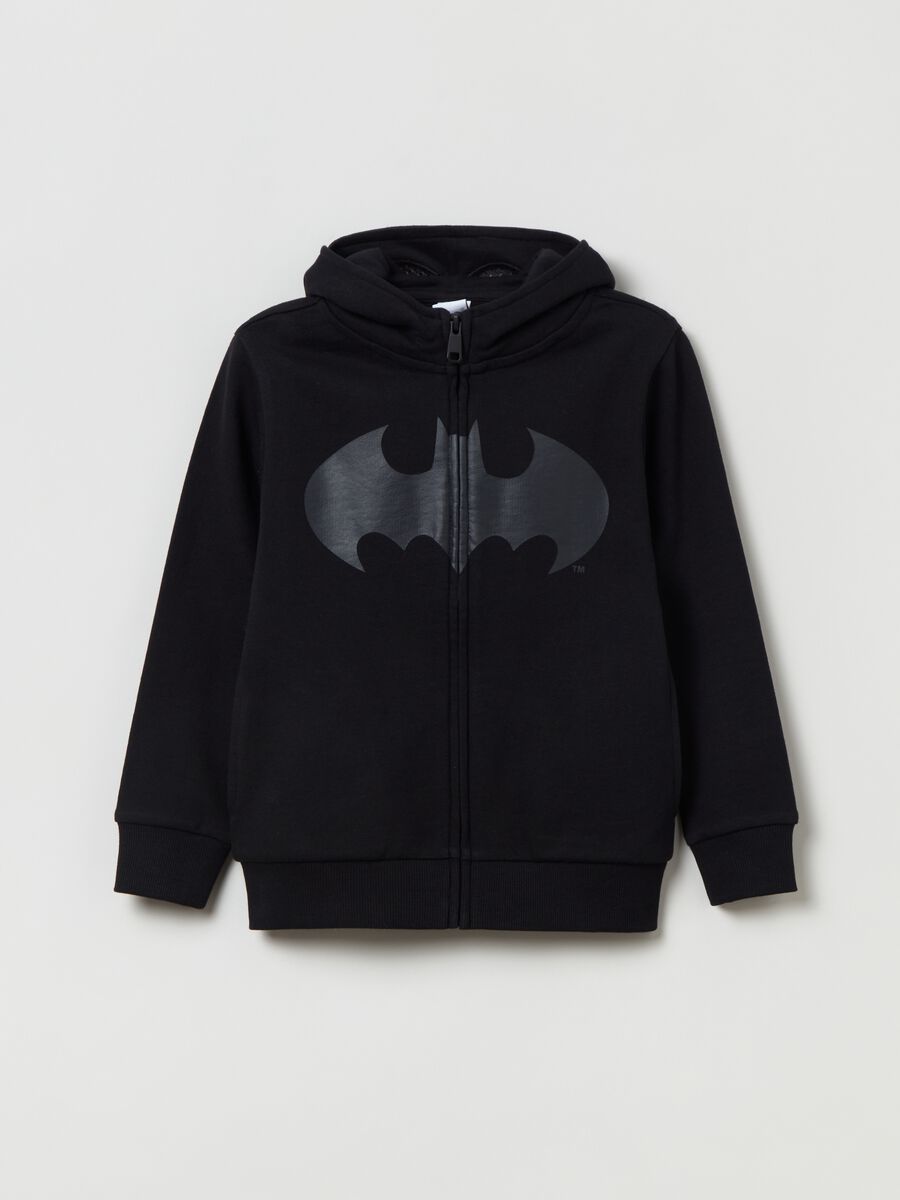 Full-zip hoodie with Batman print_0