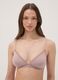 Purple triangle bra in stretch fabric with removable padding_0