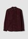 Camicia marrone in puro cotone con due tasche_4