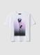 White pure cotton T-shirt with floral print, regular fit_4