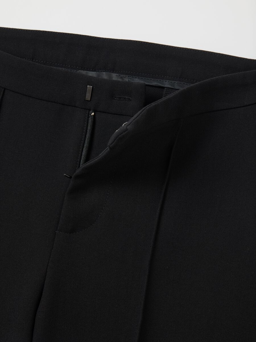 Formal Flare Trousers Black_7