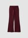 Violette Flare-Hose aus reiner Bio-Baumwolle_0