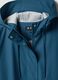Casaco imperme&aacute;vel azul com capuz e fecho de correr, corte regular_6