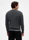 Grey knit sweater in wool and polyamide_1