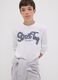 T-shirt branca em algod&atilde;o org&acirc;nico puro com estampado &ldquo;Street Tag&rdquo; para rapaz_0