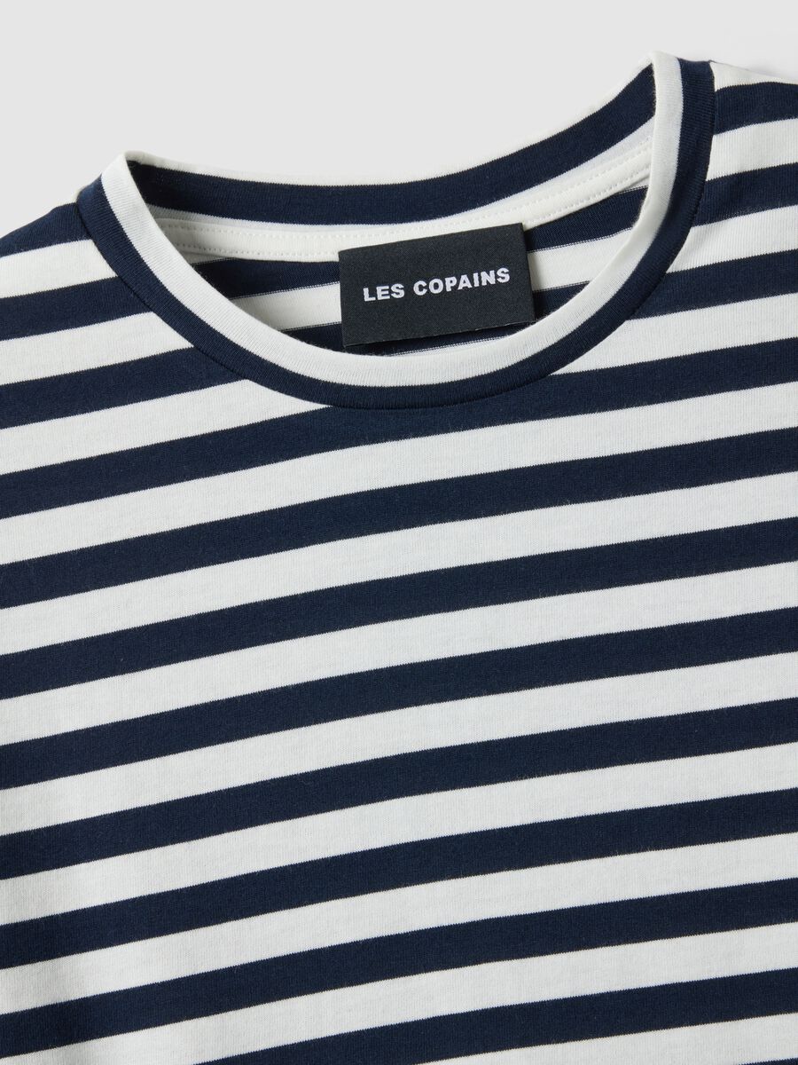 Multicolour striped cotton t-shirt regular fit_1