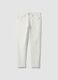 Vaqueros blancos slim fit de algod&oacute;n el&aacute;stico_0