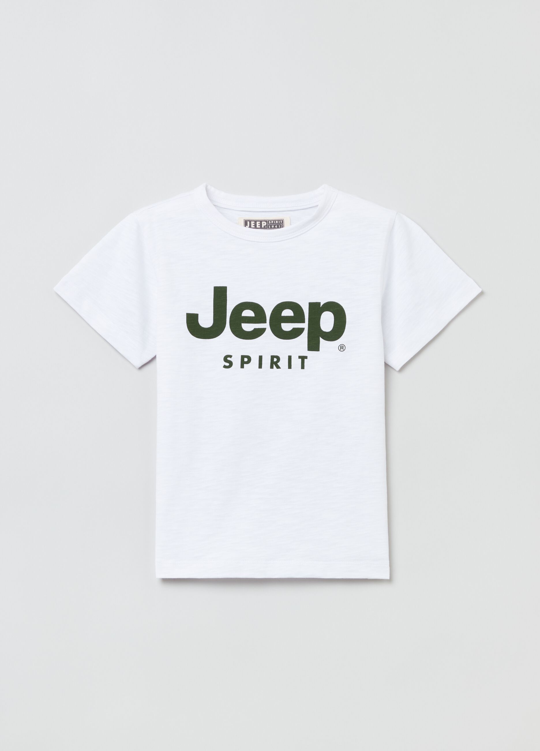 Camiseta de algodón con logo Jeep