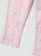 Pijama rosa de algod&atilde;o org&acirc;nico puro canelado com estrelas para menina_3