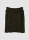 Maglia verde in lana elasticizzata con scollo a barchetta fitted_6