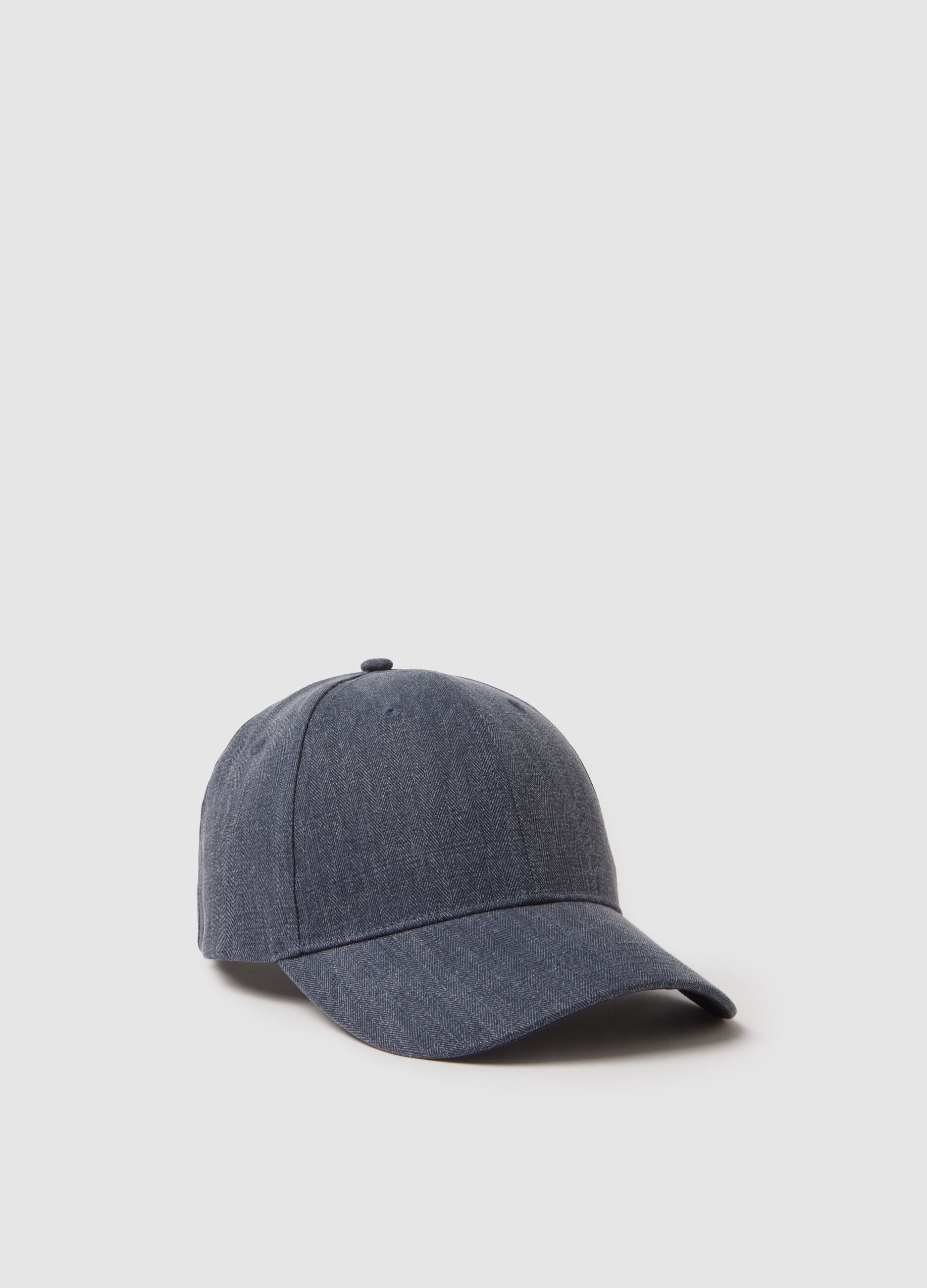 Regular fit pure cotton denim blue baseball cap
