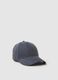 Regular fit pure cotton denim blue baseball cap_0