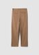 Brown stretch-cotton chino trousers, straight fit_6