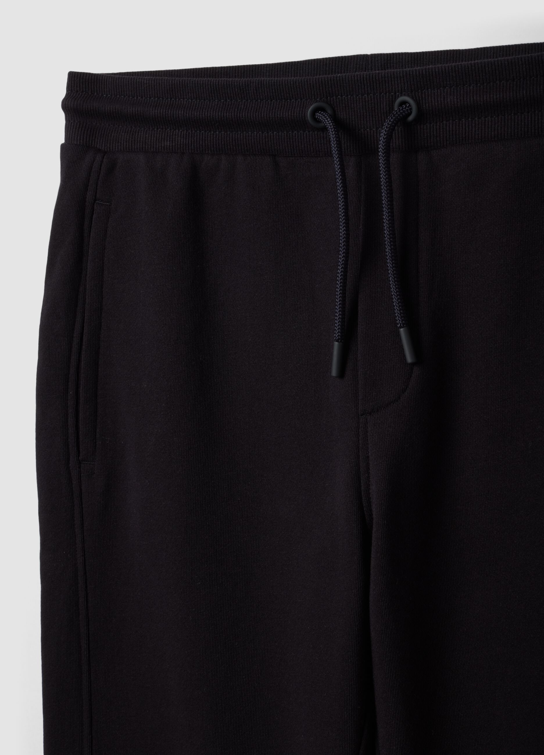 Schwarze Jogginghose aus Bio-Baumwolle