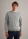Grauer Pullover aus reiner Baumwolle Regular Fit_0