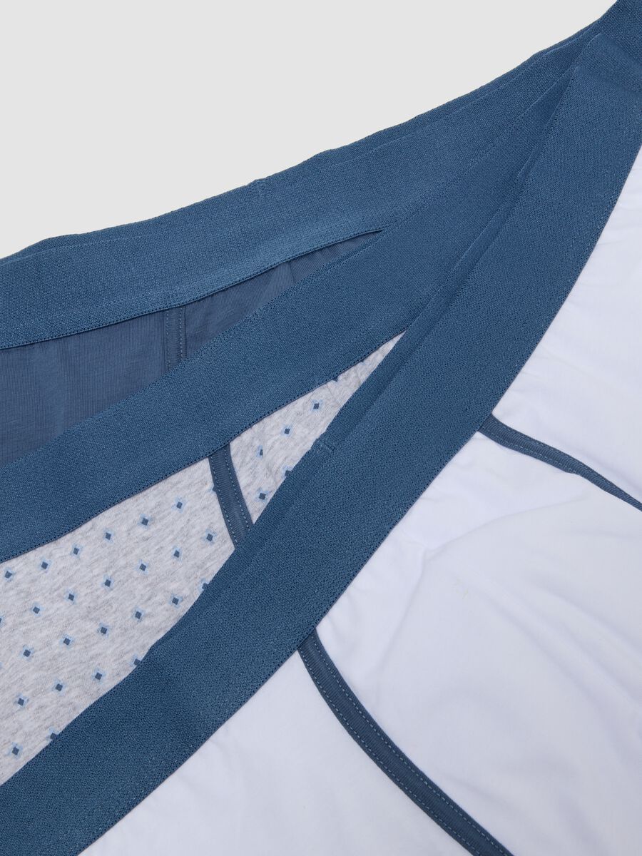 Three-pack of grey polka-dot organic stretch cotton boxers_5
