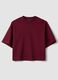 Rotes Jersey-T-Shirt aus Baumwollmischung mit Rundhalsausschnitt, Regular Fit_4