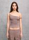 Mocha Asymmetrical Tank Top_0
