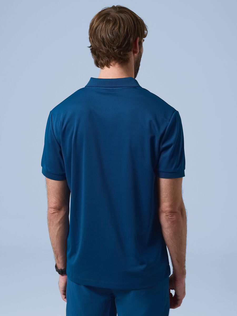 ALTAVIA SAILING blue polo shirt with classic breathable collar_3