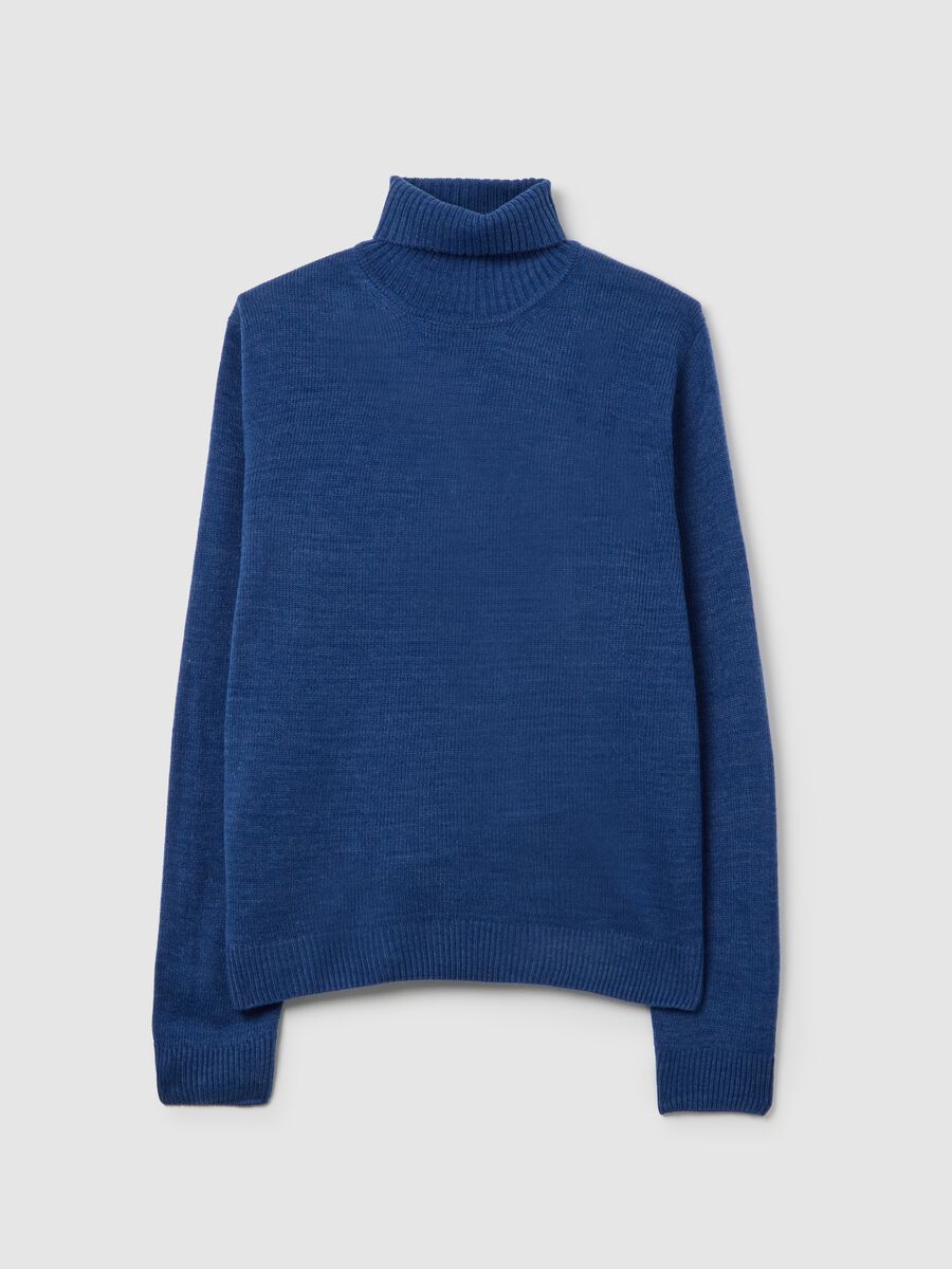 Blue Acrylic Turtleneck_4