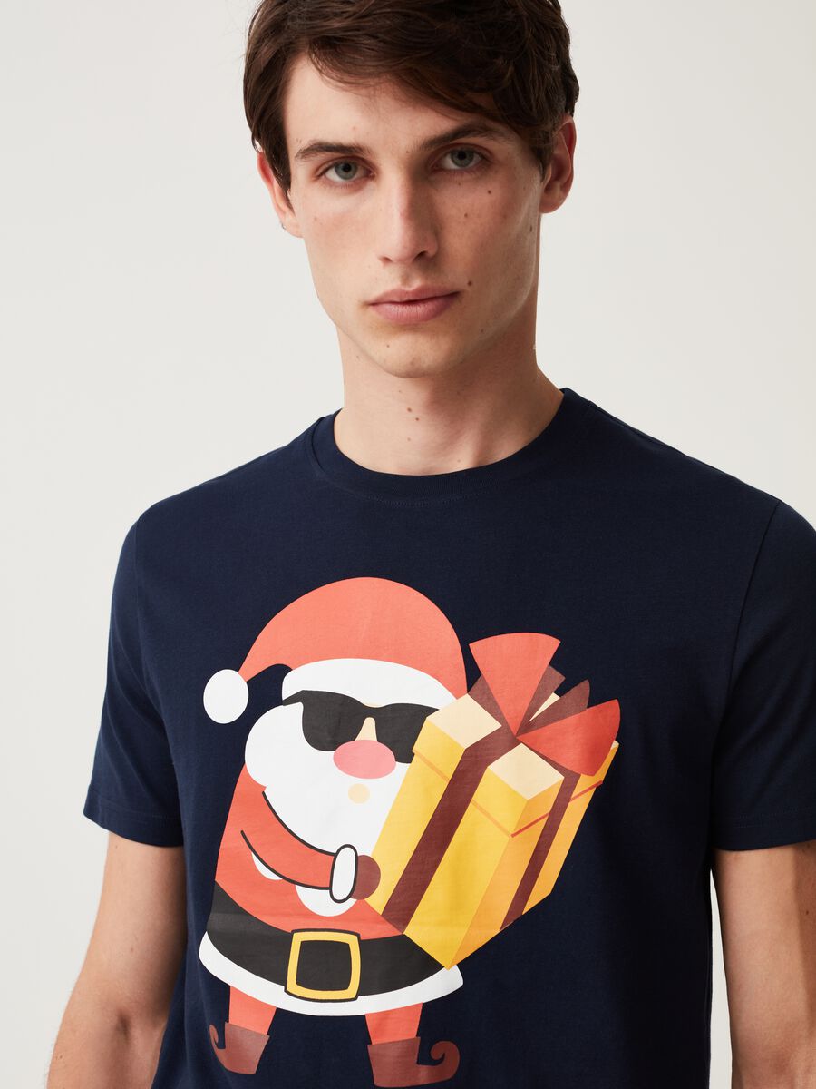 T-shirt with Father Christmas print_1