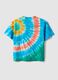 Kids' Regular Fit Multicolour Tie-Dye Pure Cotton T-shirt_4