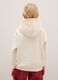 White oversized cotton blend children's hoodie_1
