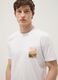 Wei&szlig;es T-Shirt aus reiner Baumwolle mit Print, Regular Fit_3