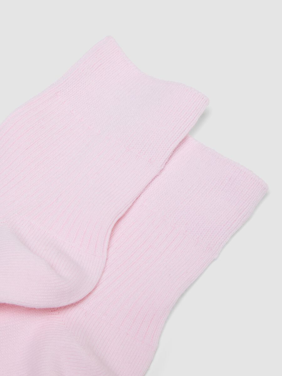 Rosa Kn&ouml;chelsocken aus Stretch-Baumwolle_1