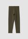 Purple organic stretch cotton leggings_0