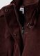 Red genuine leather jacket with high collar and adjustable strap, regular fit_1