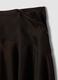 Brown midi skirt with asymmetric hem_2