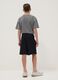 Boys' oversized fit pure cotton black shorts_1