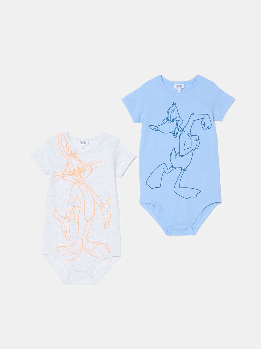 Two-pack Bugs Bunny bodysuits in organic cotton_0