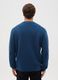 Blue Wool Blend Crew Neck Jumper Regular Fit_2