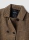Brown checked wool-blend double-breasted shacket, oversized fit_1