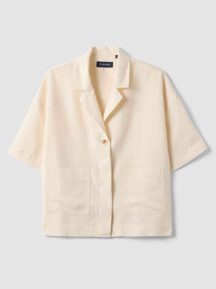 Wei&szlig;er Blazer aus Lyocell-Leinen-Mix, Regular Fit_4