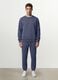 Grey crew-neck cotton-blend sweatshirt, regular fit_1