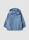 Blue hooded zip-up jacket, regular fit for boys_0
