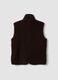 Colete castanho regular fit com efeito teddy_6