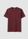 Red pure organic cotton jersey T-shirt, regular fit_4